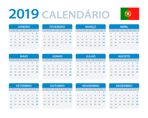 Calendar 2019 - Portuguese Version