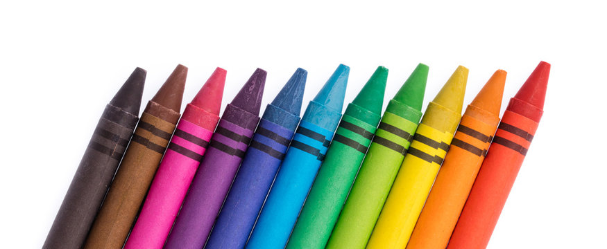 crayon isolated on white background