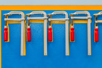 F clamp shadow board