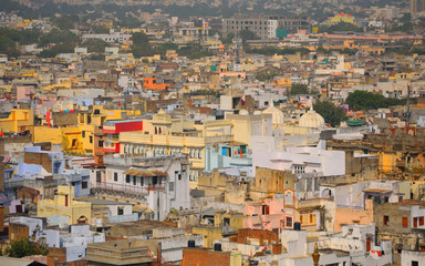 Udaipur city houses pattern.