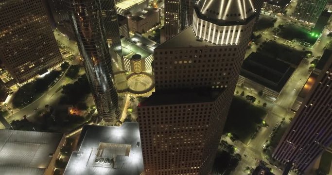 This video is about an aerial at night of downtown Houston. This video was filmed in 4k for best image quality.