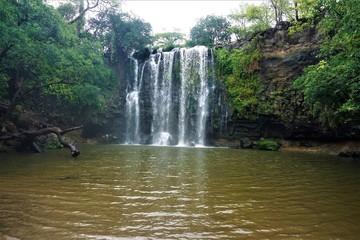 Fototapeta na wymiar Llanos the Cortes waterfall in Bagaces