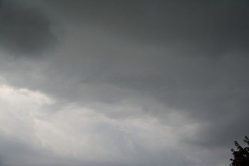 ominous clouds, Nimbostratus, rolling in, before the storm strikes.