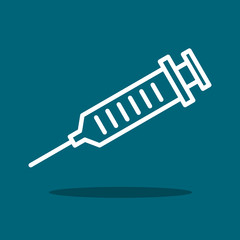 Vaccination medical sign, icon, symbol, poster. Vector illustration