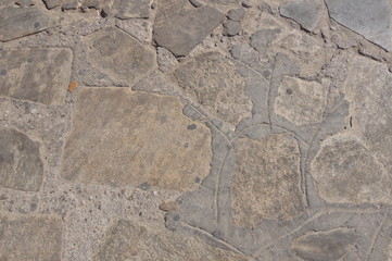 Gorgeous Brown Stone Wall Of Mikonos. Background Texture Screensaver.