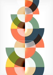 Fototapeta premium Modern circle abstract background