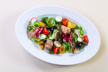 Tuna salad with vegetables