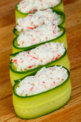 Sushi with cram meat