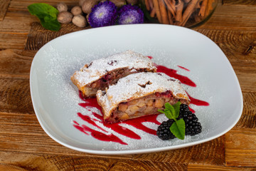 Sweet apple strudel