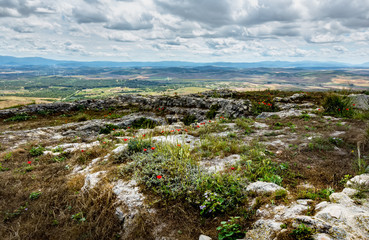 Castle ruins of Medina-Sidonia.