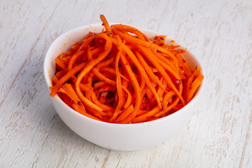 Appetizing korean carrot