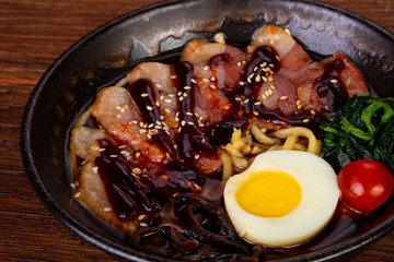 Ramen soup with duck