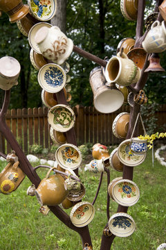 Traditional Romanian earthenware pottery in Buzau - Romania