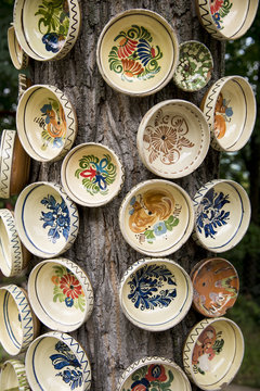 Traditional Romanian earthenware pottery in Buzau - Romania