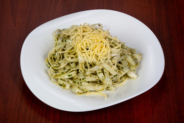 Pasta with pesto