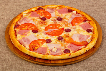 Pizza with bacon