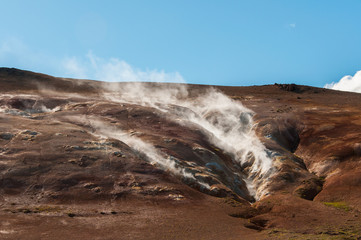 Krafla é um sistema vulcânico com um diâmetro de aproximadamente 20 quilometros situado na região de Mývatn, norte da Islândia