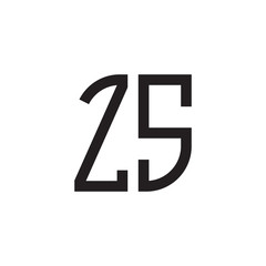 Obraz premium two letter monogram logo