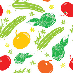 salad veggies pattern