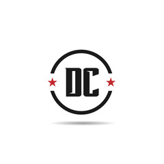 Initial Letter DC Logo Template Design