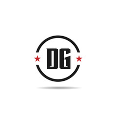 Initial Letter DG Logo Template Design