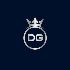 Initial Letter DG Logo Template Design