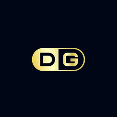 Initial Letter DG Logo Template Design