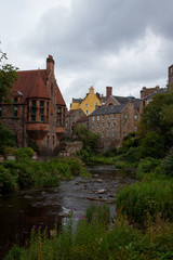 River running through Dean Village, Leith, Edinburgh