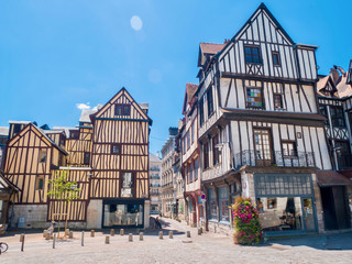 Maison typique &agrave; colombages &agrave; Rouen, Normandie