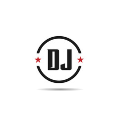 Initial Letter DJ Logo Template Design