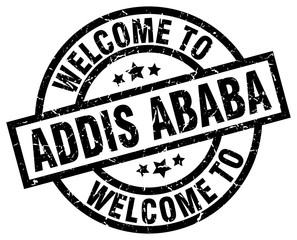 welcome to Addis Ababa black stamp
