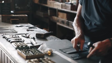 Stamping leather for watch strap
