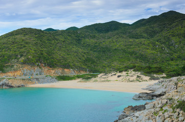 Naklejka premium beautiful beach at Binh Tien, Cam Ranh, Khanh Hoa