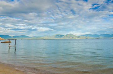 peaceful beach at Binh Lap peninsula