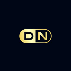 Initial Letter DN Logo Template Design