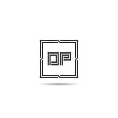 Initial Letter DP Logo Template Design