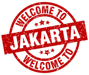 welcome to Jakarta red stamp