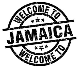 welcome to Jamaica black stamp