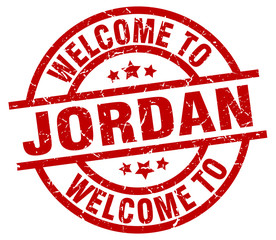 welcome to Jordan red stamp