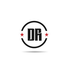 Initial Letter DR Logo Template Design