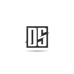 Initial Letter DS Logo Template Design