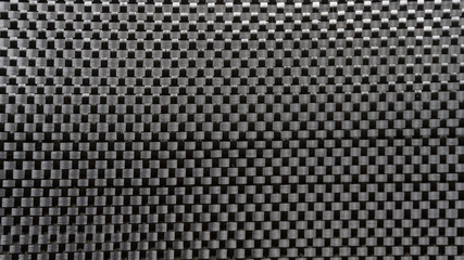 Black carbon fiber composite palin weave woven