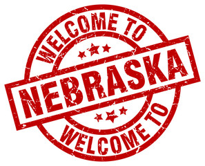 welcome to Nebraska red stamp