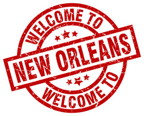welcome to New Orleans red stamp