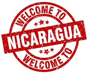 welcome to Nicaragua red stamp