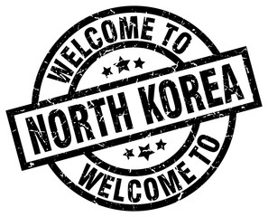 welcome to North Korea black stamp
