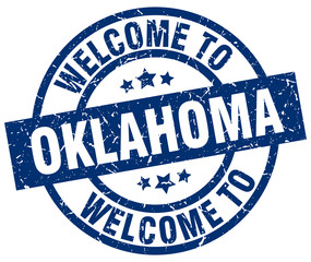 welcome to Oklahoma blue stamp