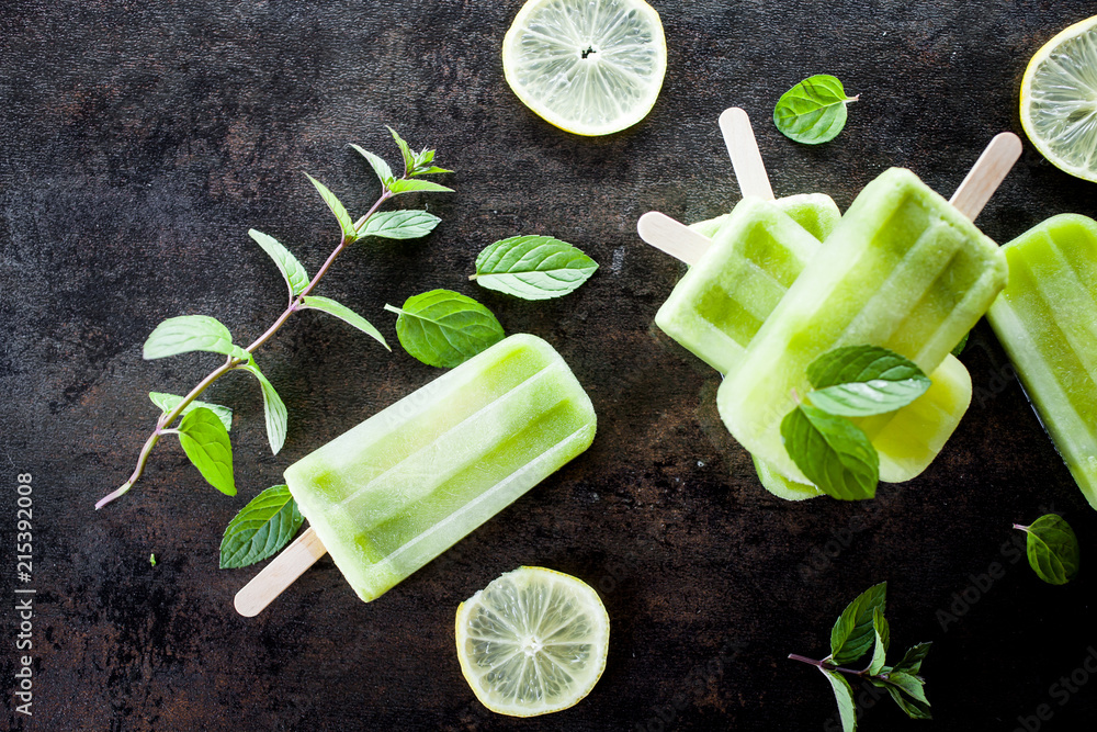 Sticker Green juice popsicles