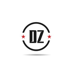 Initial Letter DZ Logo Template Design