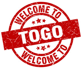 welcome to Togo red stamp